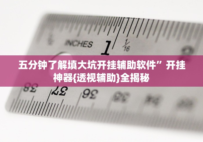五分钟了解填大坑开挂辅助软件”开挂神器{透视辅助}全揭秘 五分钟了解填大坑开挂辅助软件”开挂神器{透视辅助}全揭秘