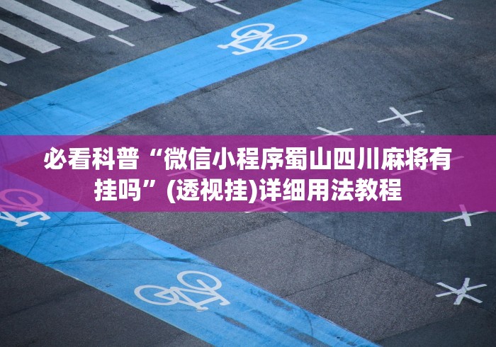 必看科普“微信小程序蜀山四川麻将有挂吗”(透视挂)详细用法教程