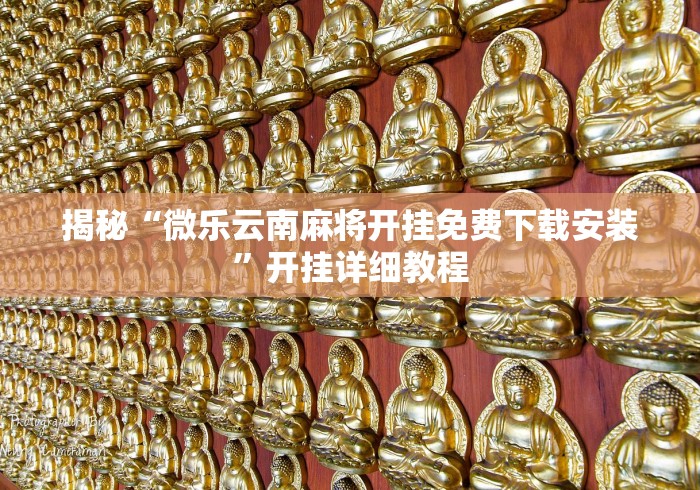 揭秘“微乐云南麻将开挂免费下载安装”开挂详细教程 揭秘“微乐云南麻将开挂免费下载安装”开挂详细教程