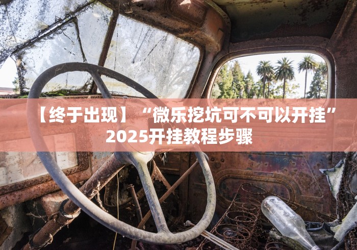 【终于出现】“微乐挖坑可不可以开挂”2025开挂教程步骤