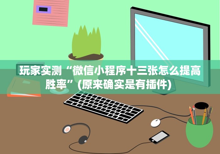 玩家实测“微信小程序十三张怎么提高胜率”(原来确实是有插件) 