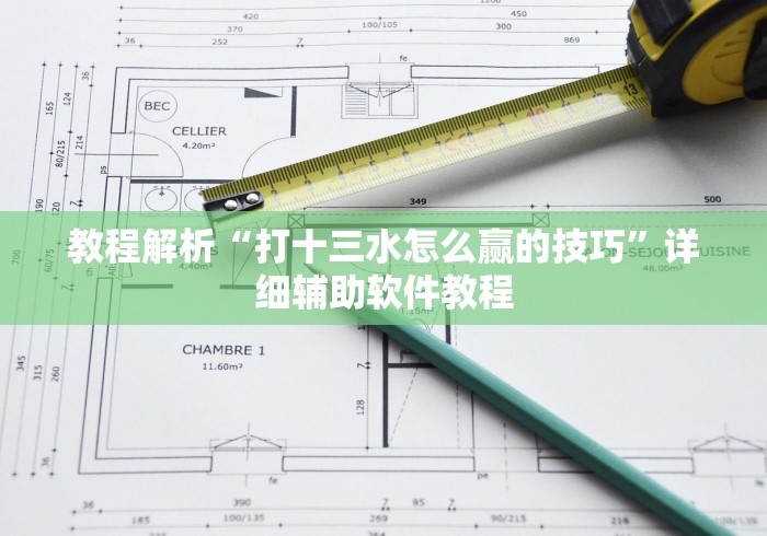 教程解析“打十三水怎么赢的技巧”详细辅助软件教程