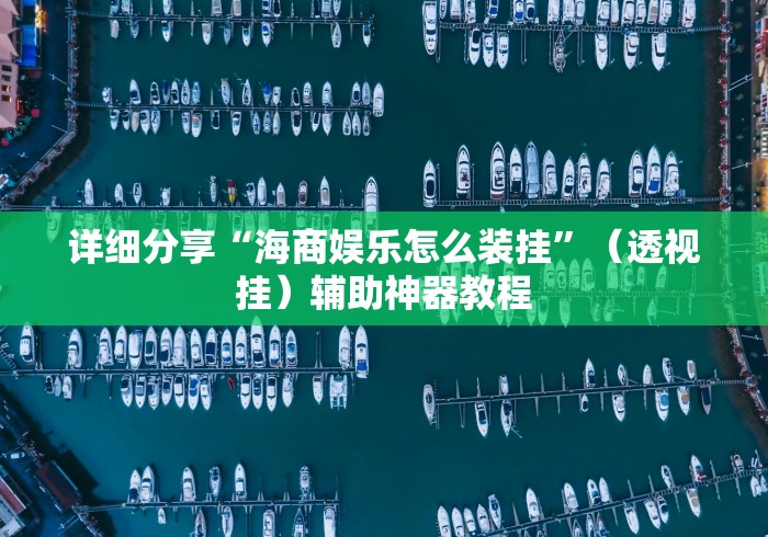 详细分享“海商娱乐怎么装挂”（透视挂）辅助神器教程