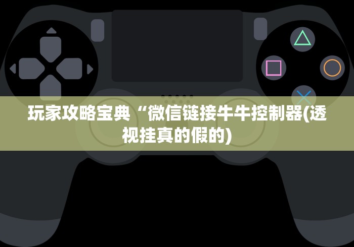 玩家攻略宝典“微信链接牛牛控制器(透视挂真的假的)