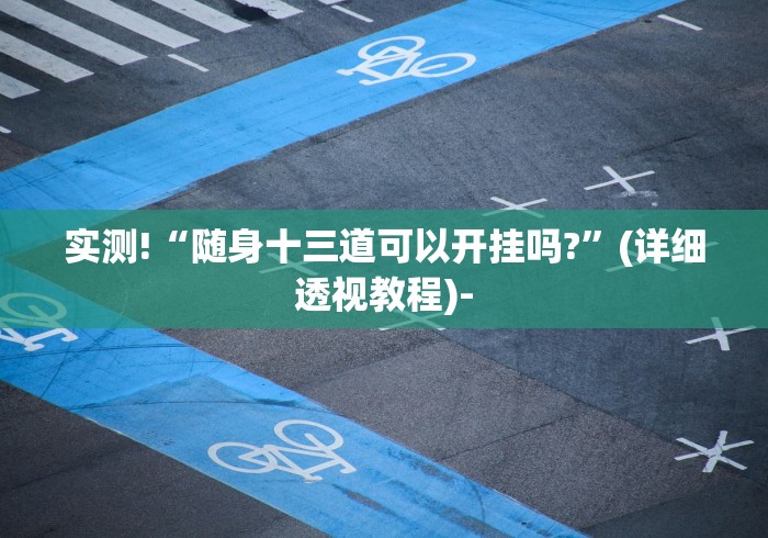 实测!“随身十三道可以开挂吗?	”(详细透视教程)-