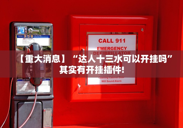 【重大消息】“达人十三水可以开挂吗	”其实有开挂插件!