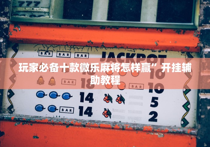 玩家必备十款微乐麻将怎样赢”开挂辅助教程