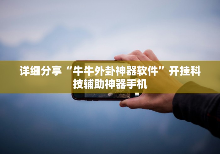 详细分享“牛牛外卦神器软件”开挂科技辅助神器手机