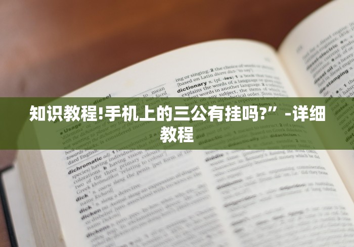 知识教程!手机上的三公有挂吗?”-详细教程